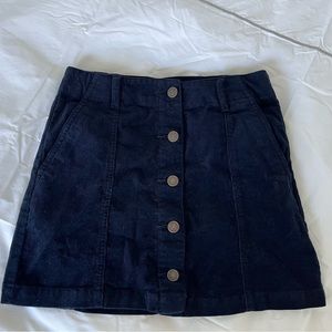 Forever 21 Denim Navy Mini Skirt
